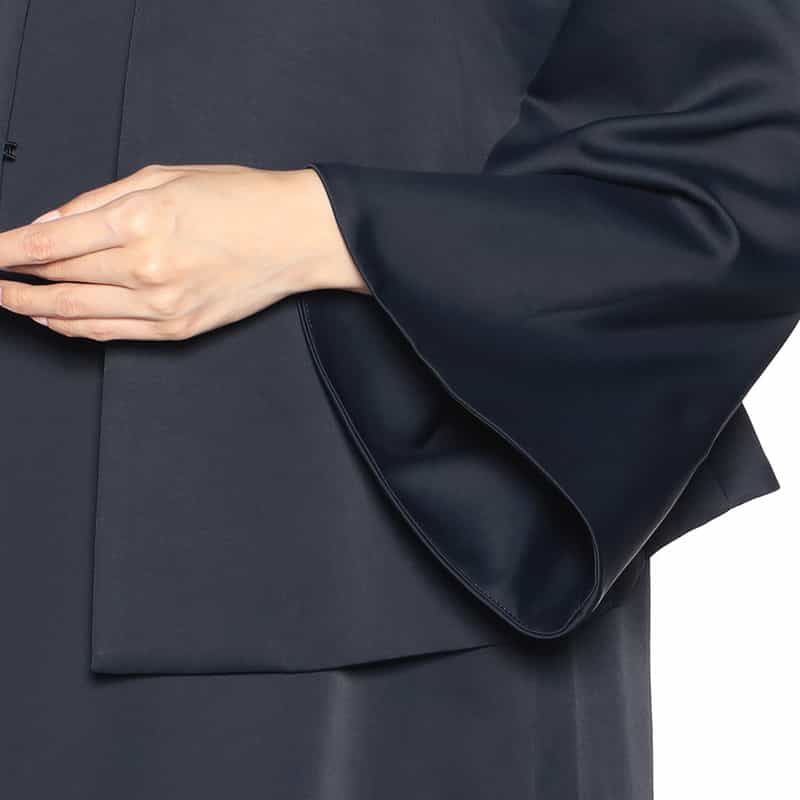 BARNEYS NEW YORK セットアップノーカラージャケット NAVY