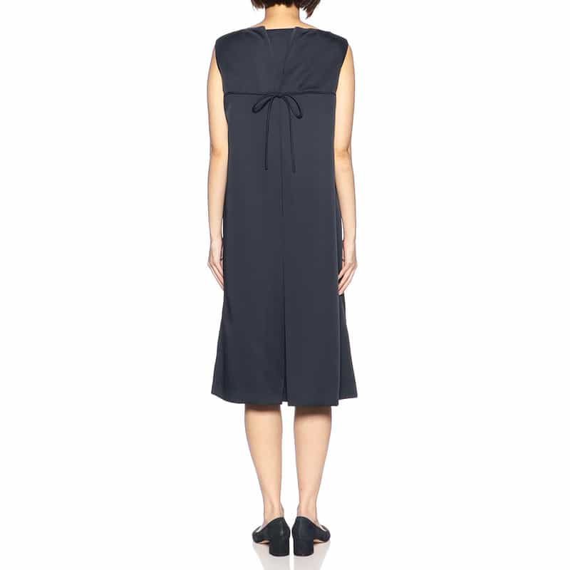 BARNEYS NEW YORK セットアップバックリボンAラインドレス NAVY