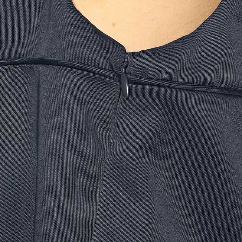 BARNEYS NEW YORK セットアップバックリボンAラインドレス NAVY