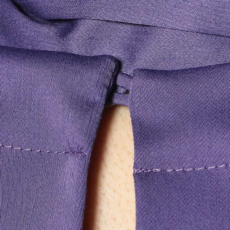 BARNEYS NEW YORK セットアップウォッシャブル ボウタイブラウス PURPLE