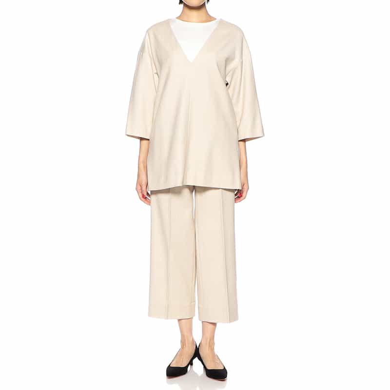 BARNEYS NEW YORK セットアップツイードプルオーバージャケット LT BEIGE