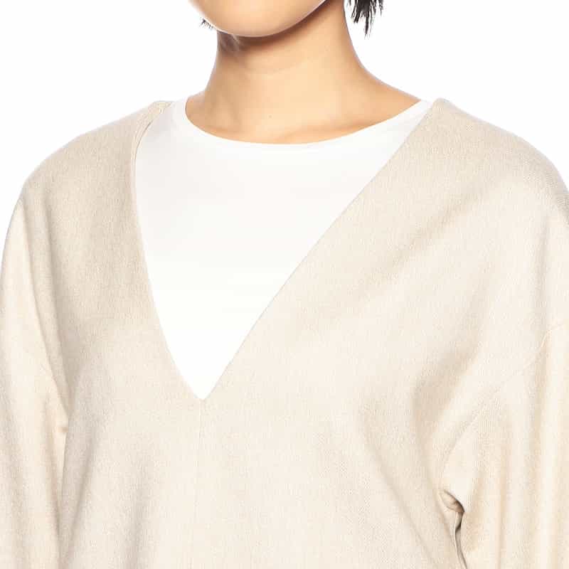 BARNEYS NEW YORK セットアップツイードプルオーバージャケット LT BEIGE