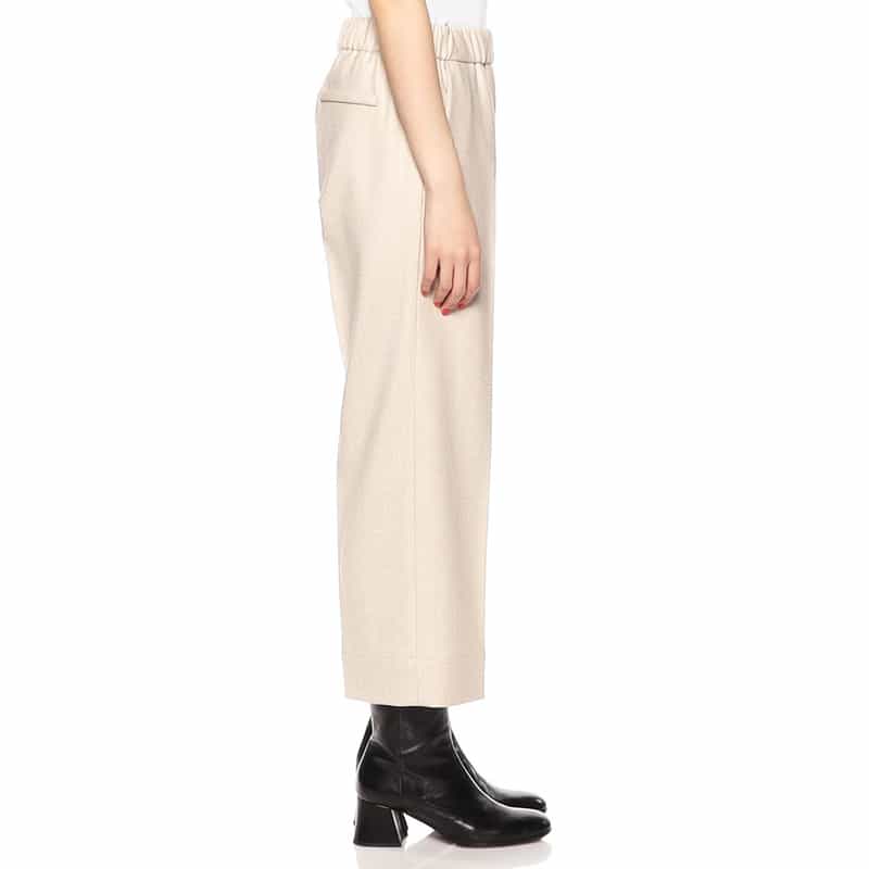 BARNEYS NEW YORK セットアップツイードワイドクロップドパンツ LT BEIGE