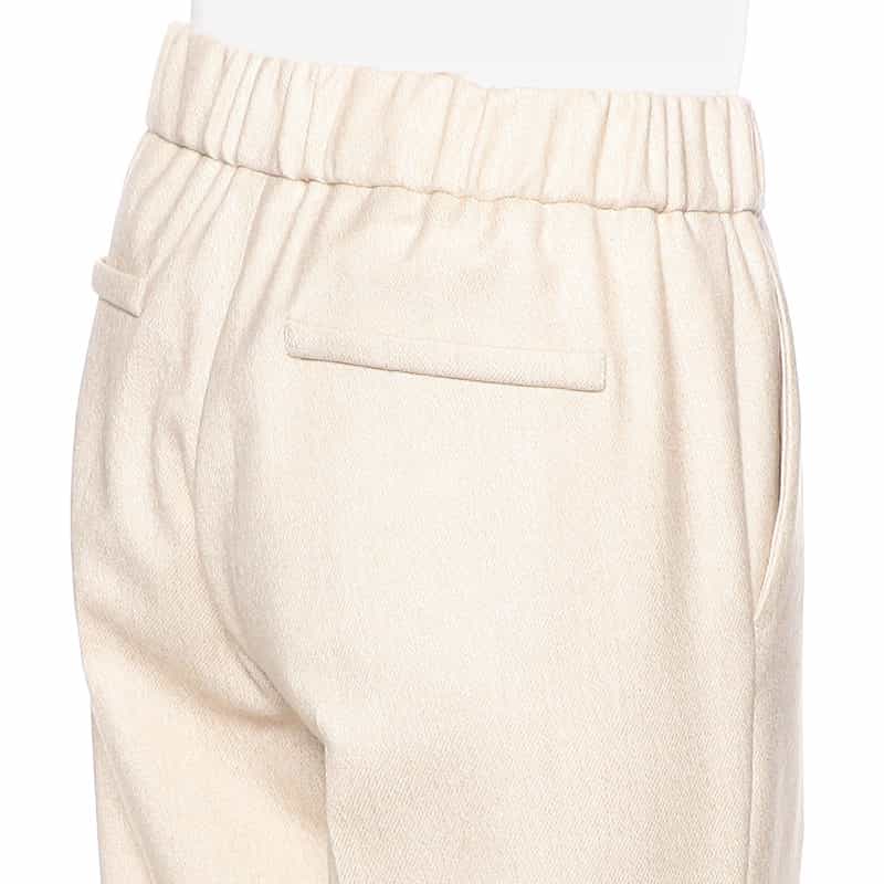 BARNEYS NEW YORK セットアップツイードワイドクロップドパンツ LT BEIGE