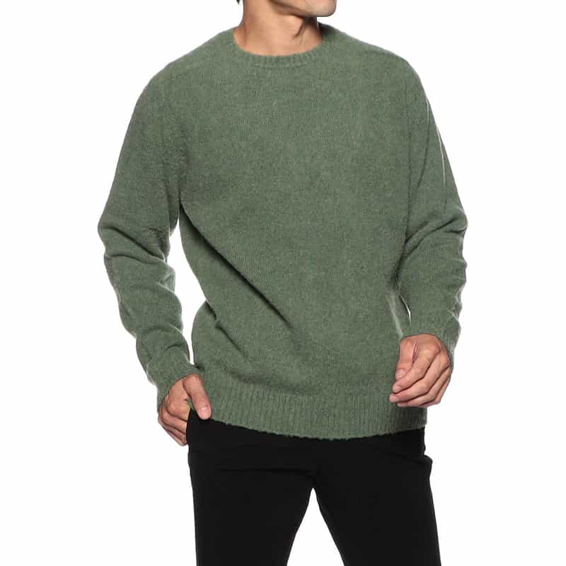 BARNEYS NEW YORK シャギードッグニットプルオーバー GREEN