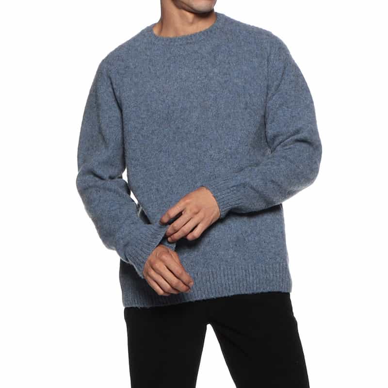 BARNEYS NEW YORK シャギードッグニットプルオーバー BLUE