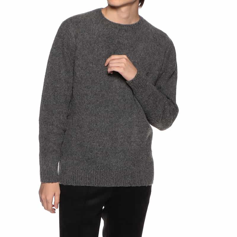 BARNEYS NEW YORK シャギードッグニットプルオーバー GRAY