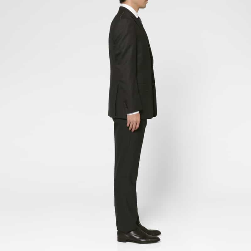 BARNEYS NEW YORK ストライプ柄スーツ GRAY