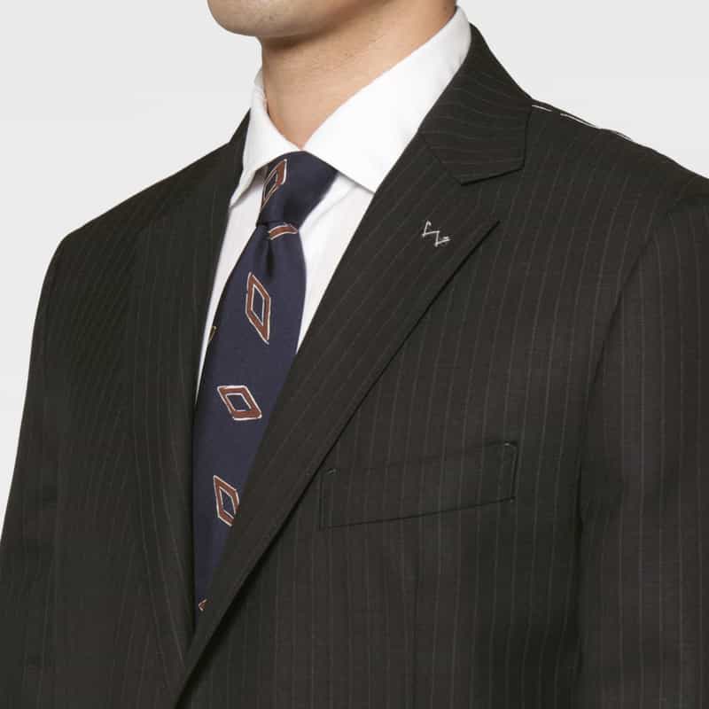 BARNEYS NEW YORK ストライプ柄スーツ GRAY