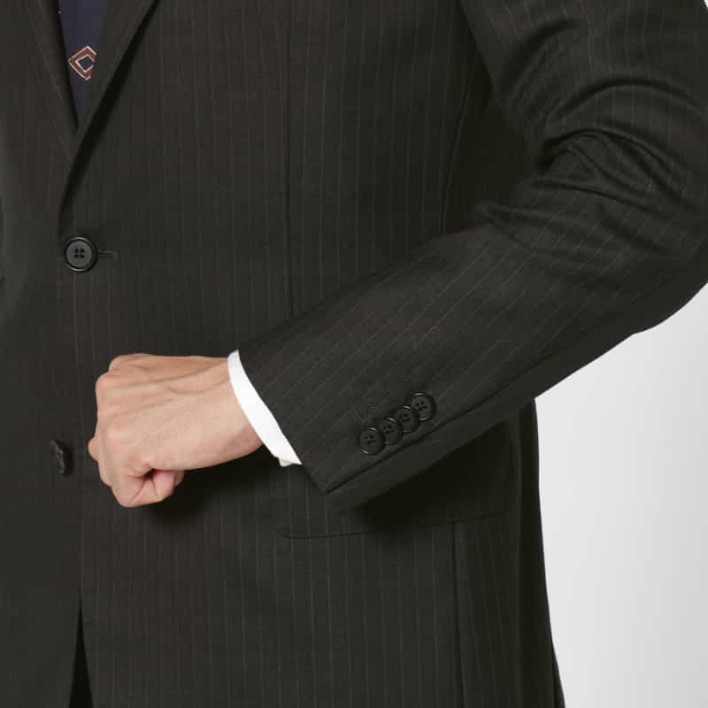 BARNEYS NEW YORK ストライプ柄スーツ GRAY