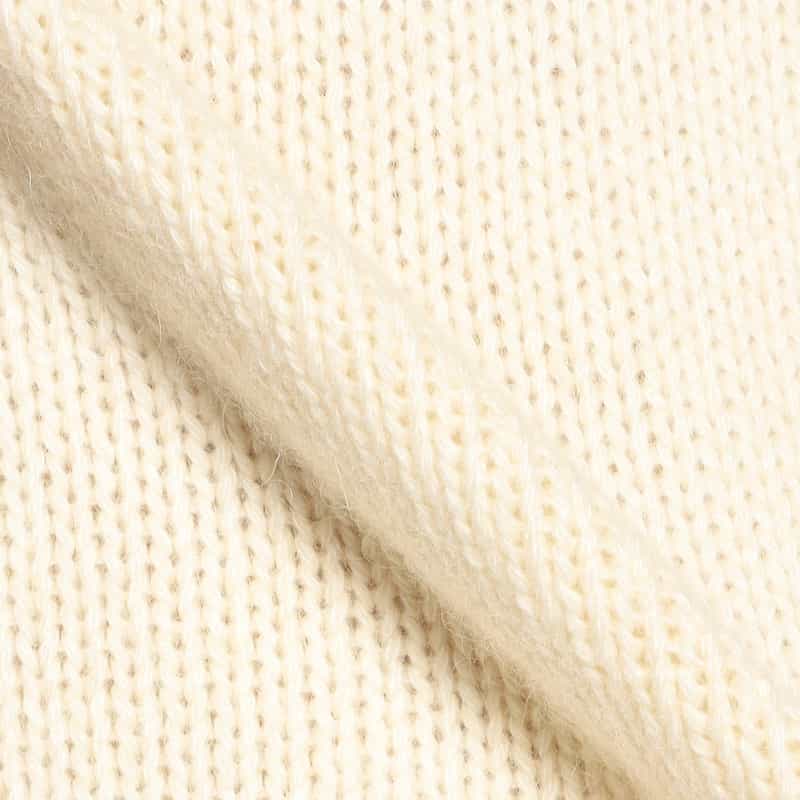 NOMIAMO カシミヤクルーネックニットプルオーバー IVORY