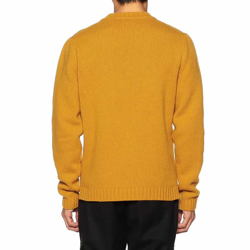 NOMIAMO カシミヤクルーネックニットプルオーバー ORANGE