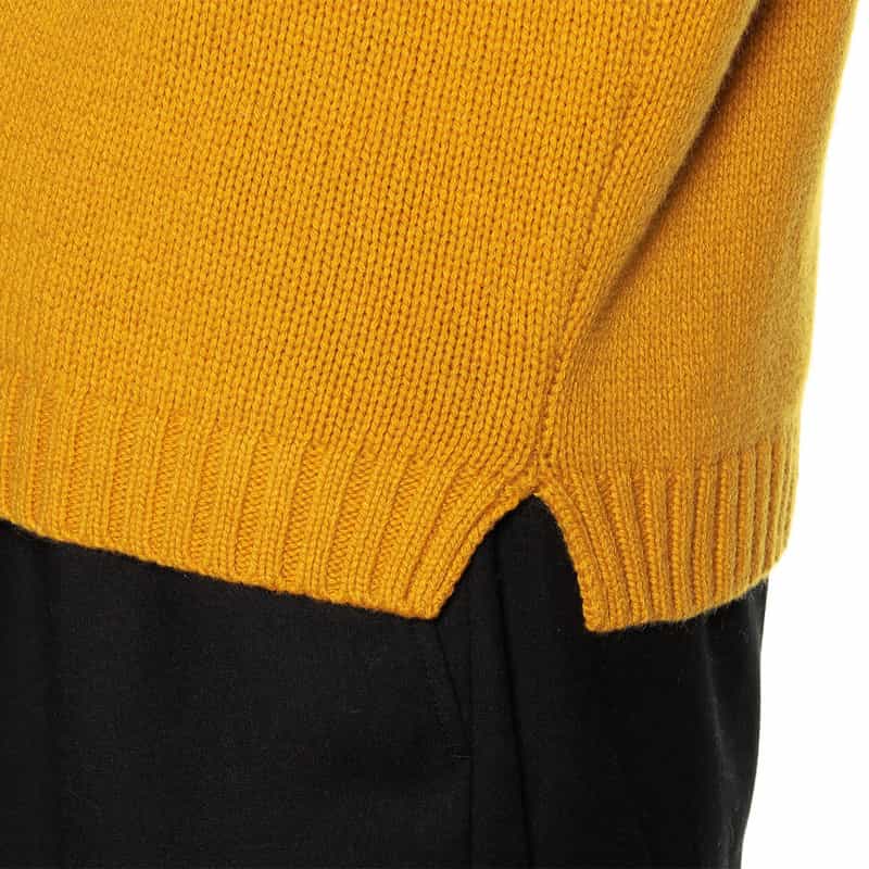 NOMIAMO カシミヤクルーネックニットプルオーバー ORANGE