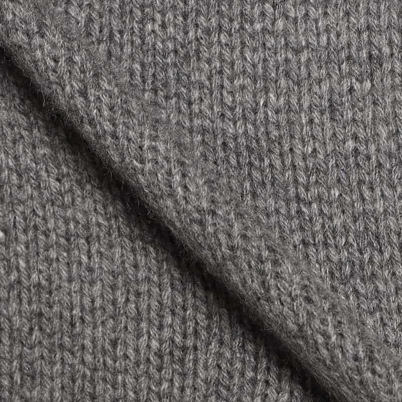 NOMIAMO カシミヤクルーネックニットプルオーバー GRAY