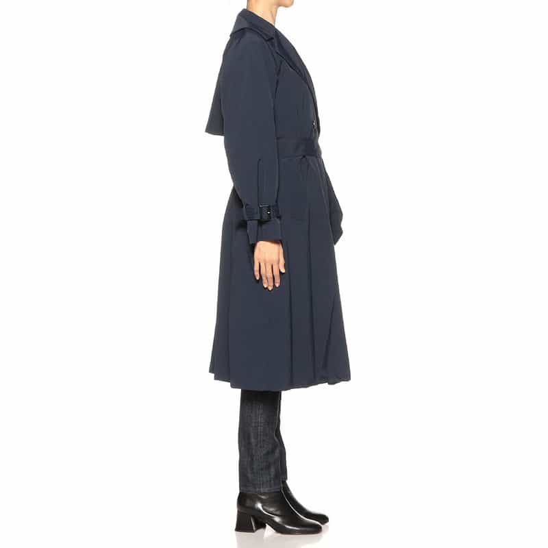 BARNEYS NEW YORK 撥水ナイロンタフタ素材トレンチコート NAVY