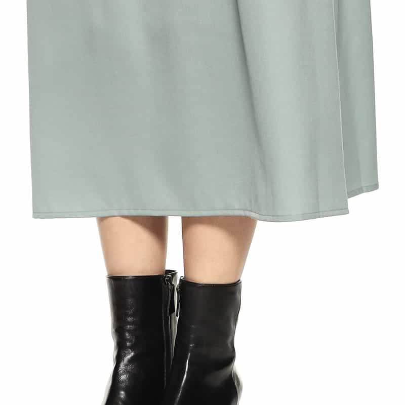 BARNEYS NEW YORK ウォッシャブルバンドカラータックドレス LIGHT BLUE