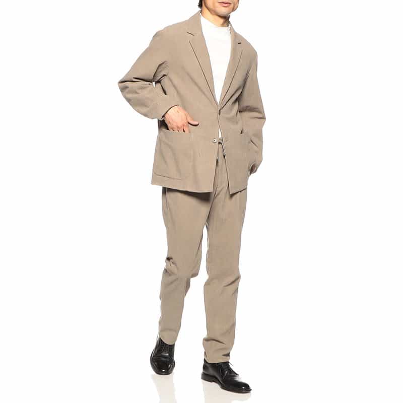 BARNEYS NEW YORK セットアップオルタネートコールイージーパンツ BEIGE