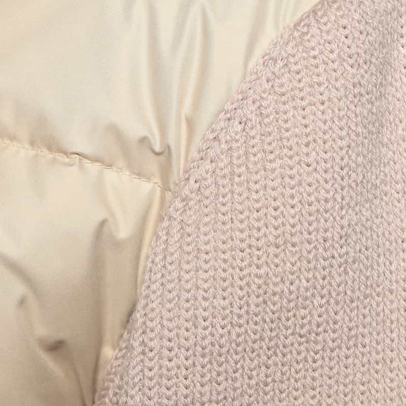 BARNEYS NEW YORK ダウンニットコンビネーションブルゾン BEIGE