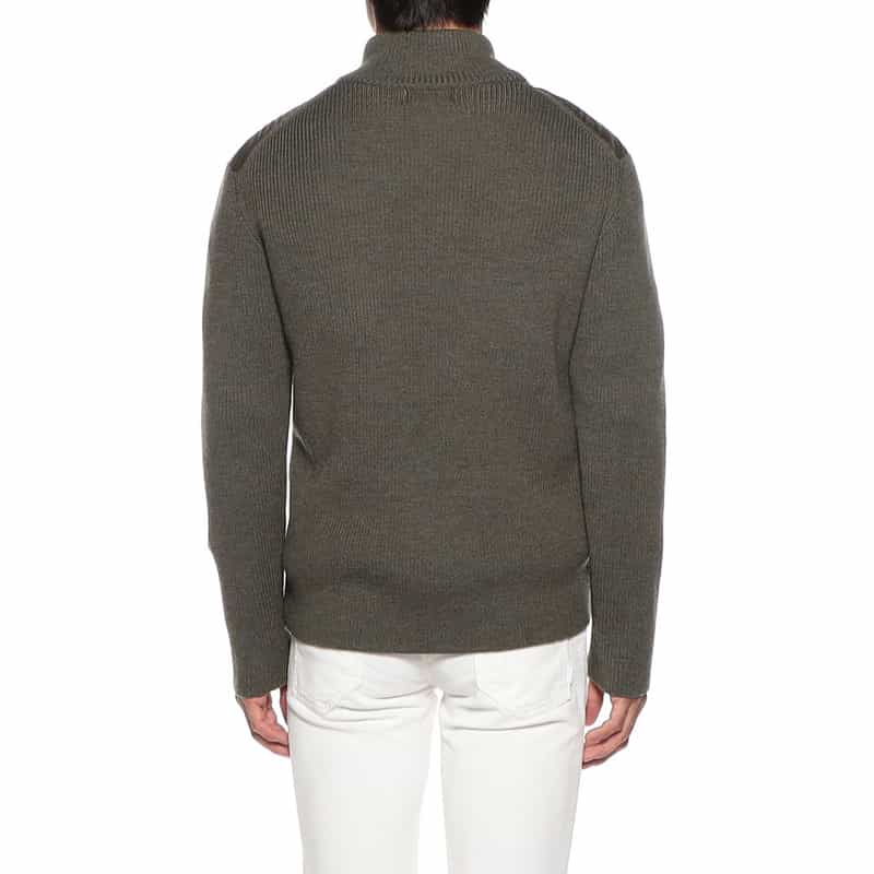 BARNEYS NEW YORK ダウンニットコンビネーションブルゾン KHAKI