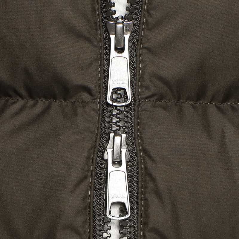 BARNEYS NEW YORK ダウンニットコンビネーションブルゾン KHAKI