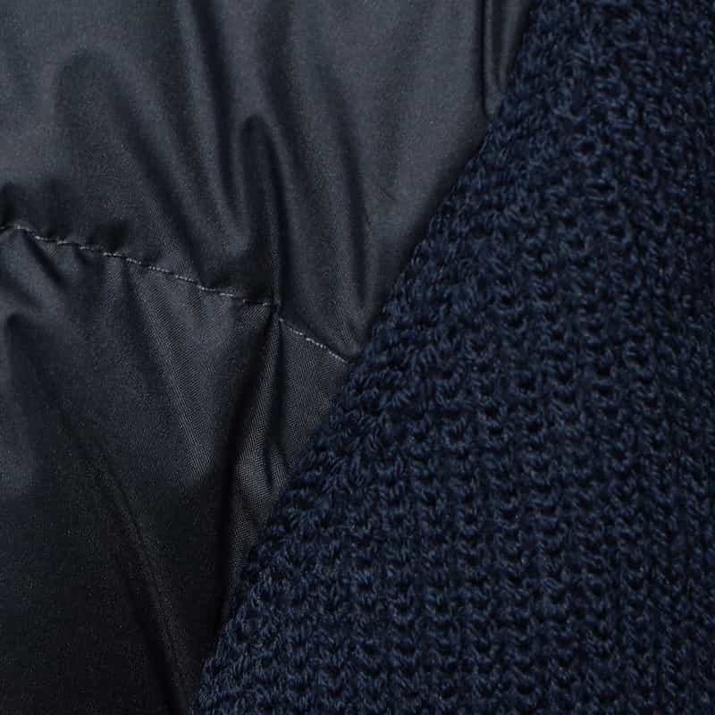 BARNEYS NEW YORK ダウンニットコンビネーションブルゾン NAVY