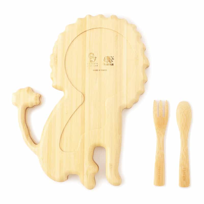 BARNEYS NEW YORK ライオン型 バンブープレートセット NONE