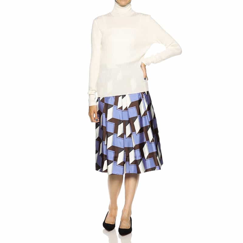 BARNEYS NEW YORK プリントボリュームスカート MULTI COLOR