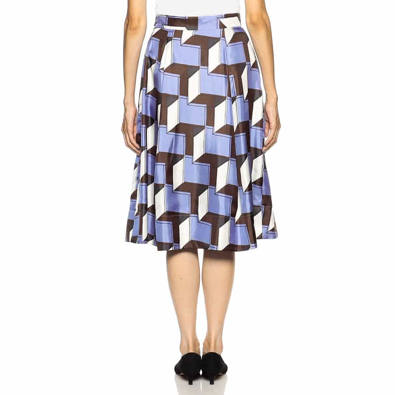 BARNEYS NEW YORK プリントボリュームスカート MULTI COLOR