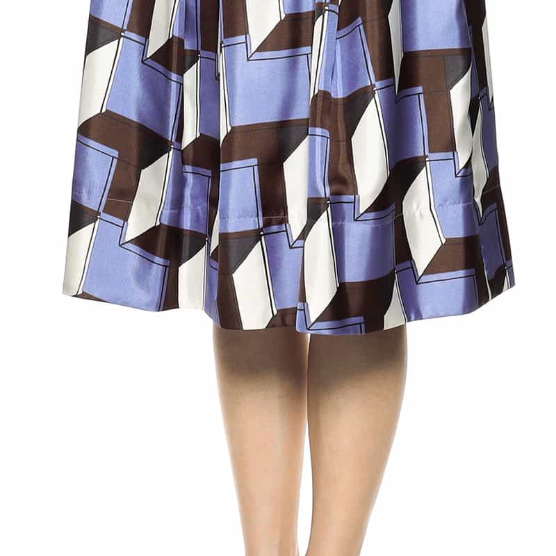 BARNEYS NEW YORK プリントボリュームスカート MULTI COLOR