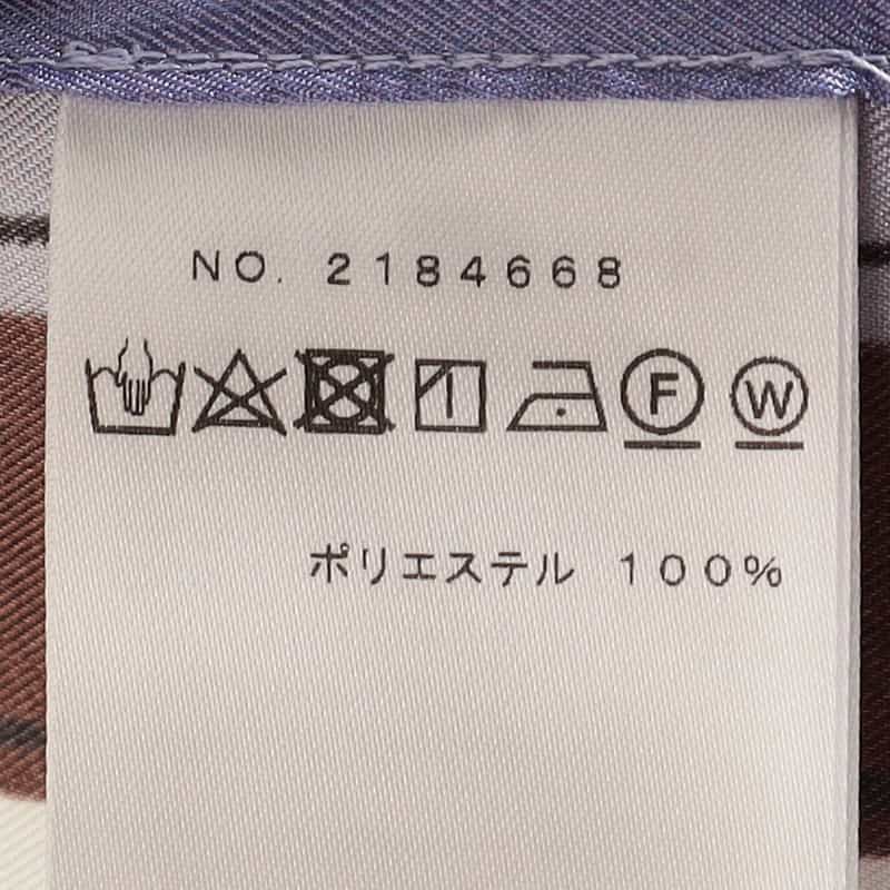 BARNEYS NEW YORK ウォッシャブルプリントフレアスリーブブラウス MULTI COLOR
