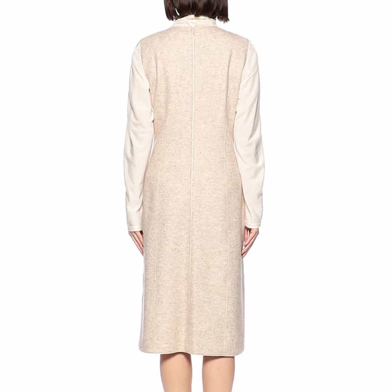 BARNEYS NEW YORK セットアップノースリーブタイトドレス BEIGE