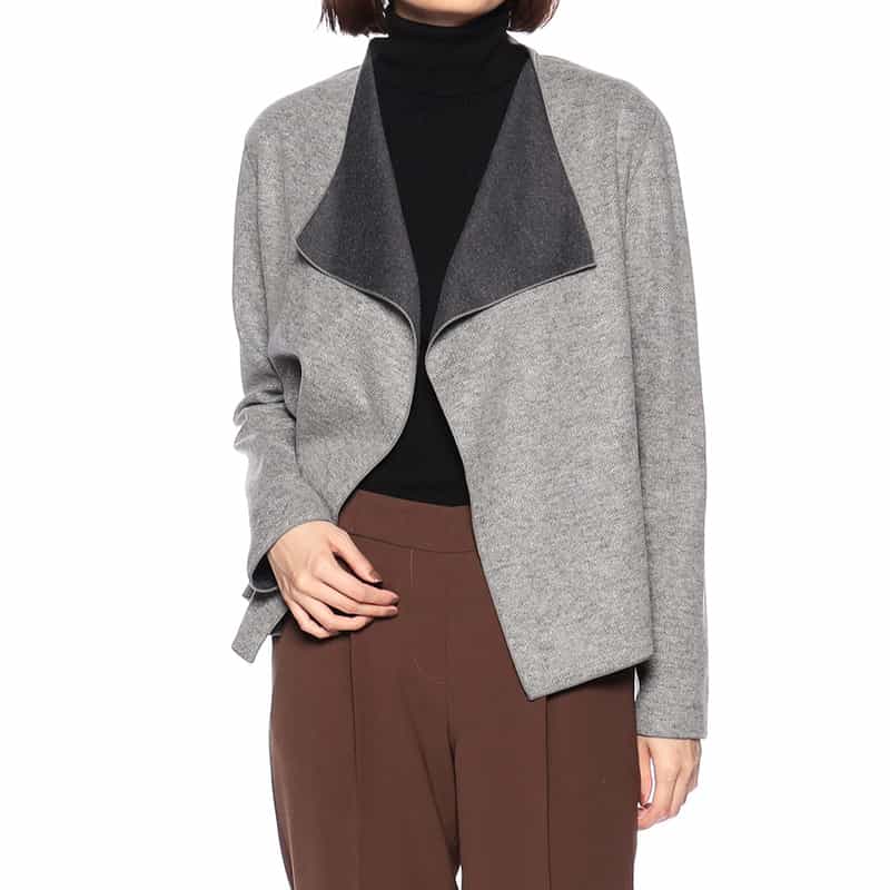 BARNEYS NEW YORK セットアップフレアヘムジャケット GRAY