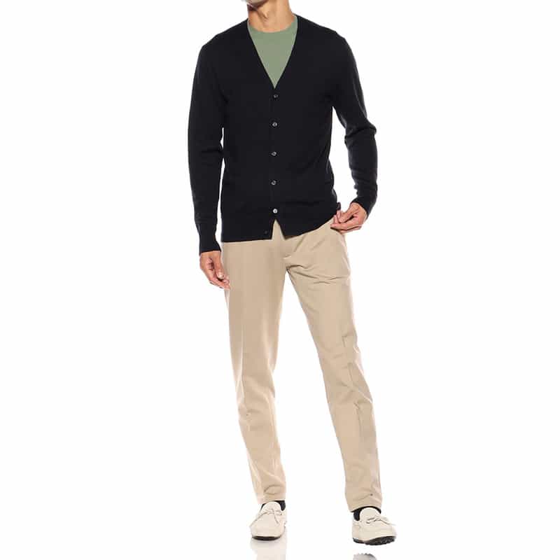 BARNEYS NEW YORK Vネックニットカーディガン NAVY