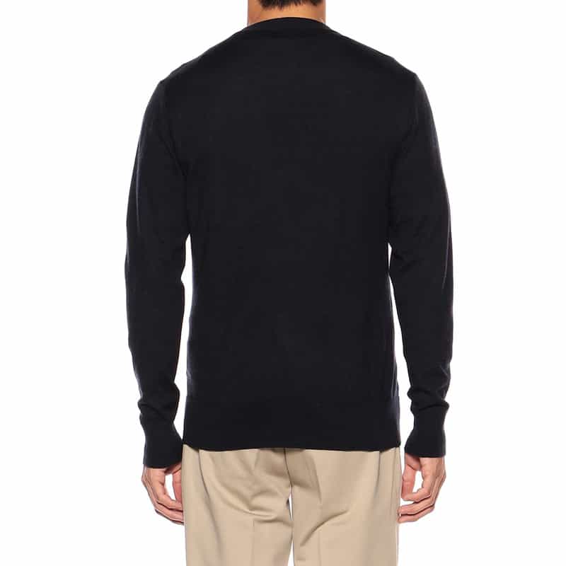 BARNEYS NEW YORK Vネックニットカーディガン NAVY