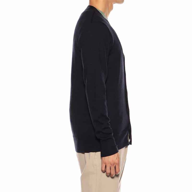 BARNEYS NEW YORK Vネックニットカーディガン NAVY