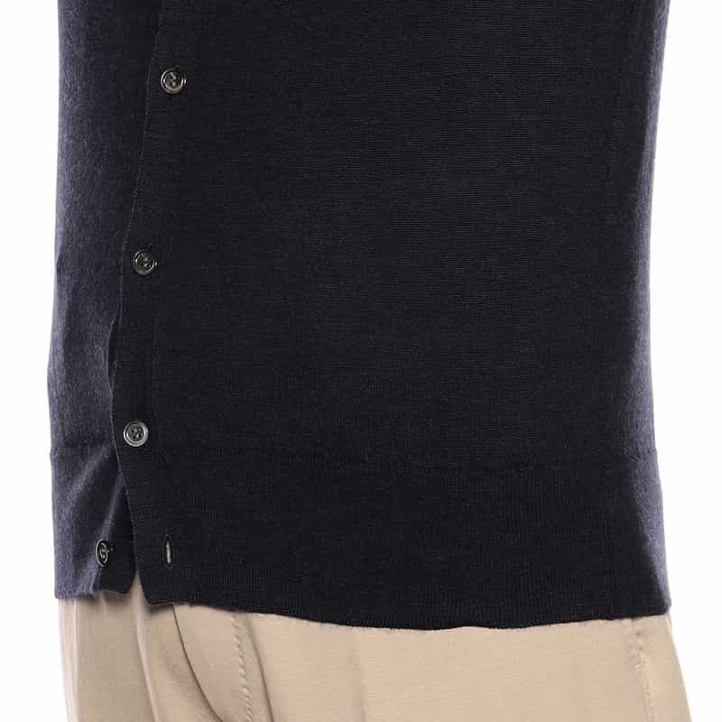 BARNEYS NEW YORK Vネックニットカーディガン NAVY