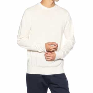 クルーネックニットプルオーバー（ロロ・ピアーナ社製ウール使用）