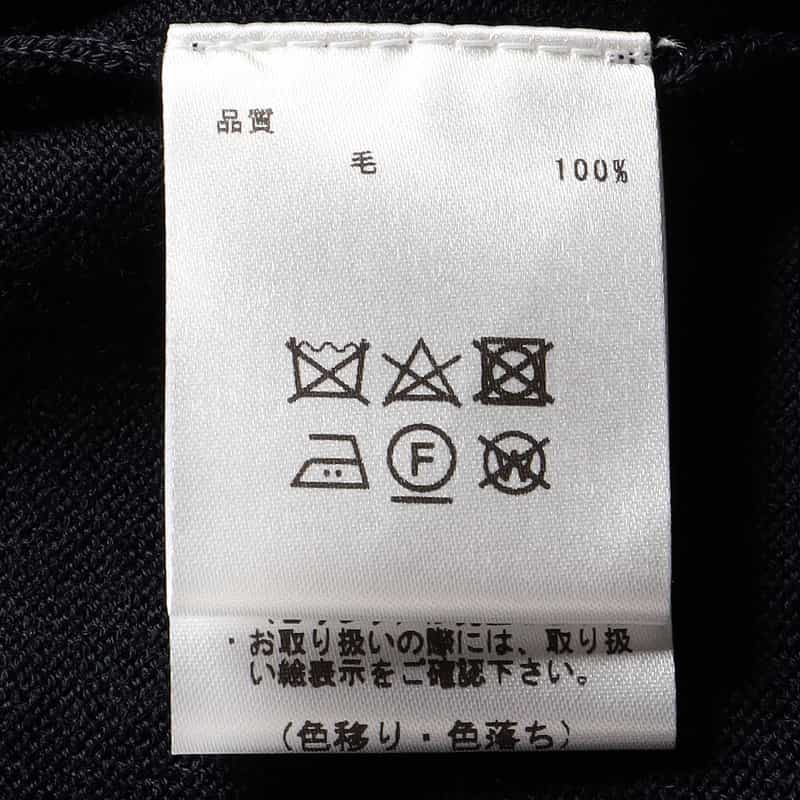 BARNEYS NEW YORK クルーネックニットプルオーバー（ロロ・ピアーナ社製ウール使用） NAVY