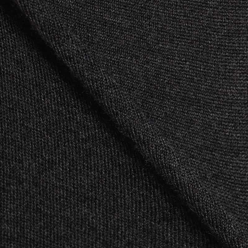 BARNEYS NEW YORK クルーネックニットプルオーバー（ロロ・ピアーナ社製ウール使用） DARK GRAY