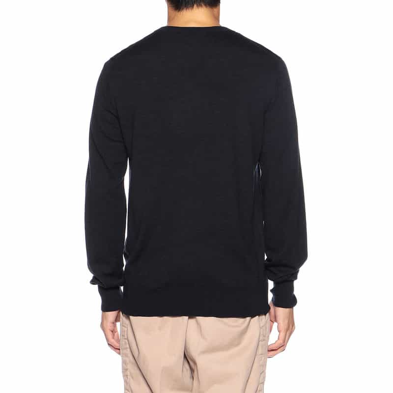 BARNEYS NEW YORK Vネックニットプルオーバー(ロロ・ピアーナ社製ウール使用) NAVY