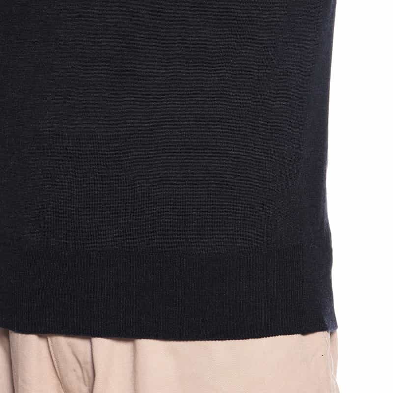 BARNEYS NEW YORK Vネックニットプルオーバー(ロロ・ピアーナ社製ウール使用) NAVY