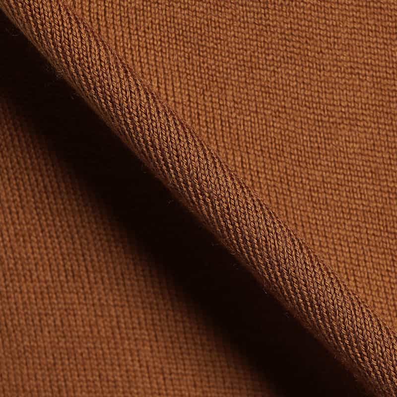 BARNEYS NEW YORK ウールモックネックニットプルオーバー(ロロ・ピアーナ社製ウール使用) ORANGE