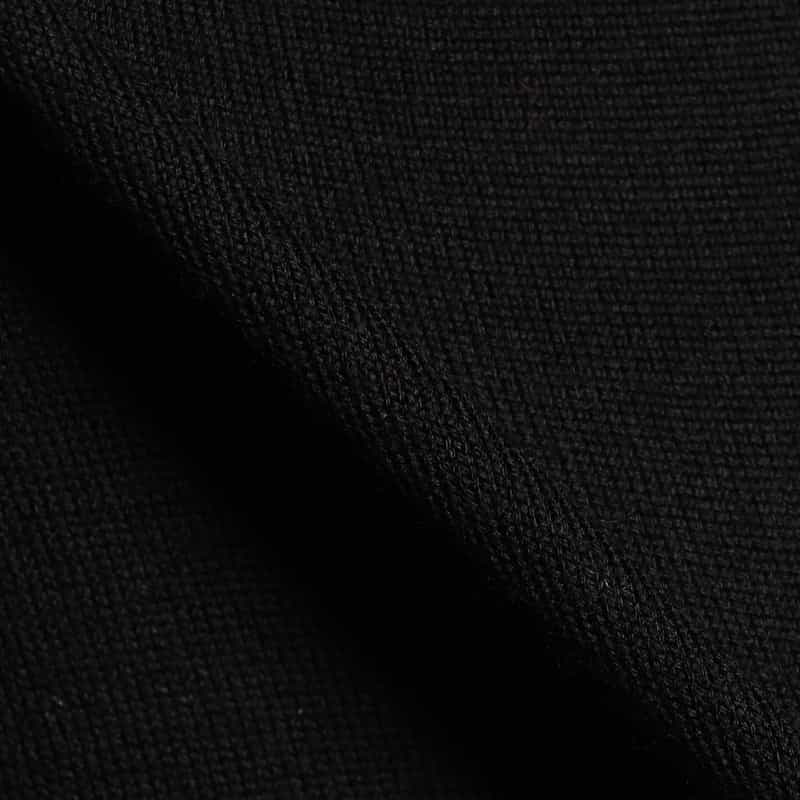 BARNEYS NEW YORK ウールモックネックニットプルオーバー(ロロ・ピアーナ社製ウール使用) BLACK