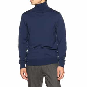 タートルネックニットプルオーバー（ロロ・ピアーナ社製ウール使用）