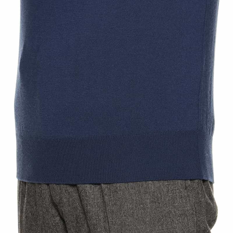 BARNEYS NEW YORK タートルネックニットプルオーバー(ロロ・ピアーナ社製ウール使用) NAVY