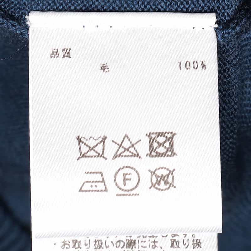 BARNEYS NEW YORK タートルネックニットプルオーバー(ロロ・ピアーナ社製ウール使用) NAVY