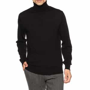 タートルネックニットプルオーバー（ロロ・ピアーナ社製ウール使用）