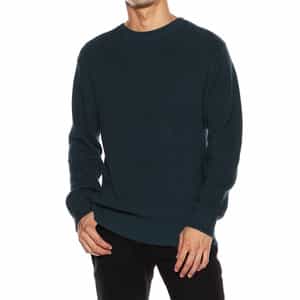 畦編みスビンコットンニットプルオーバー