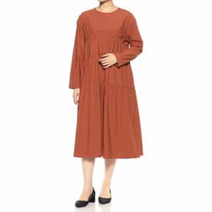 ウォッシャブルティアードAラインドレス