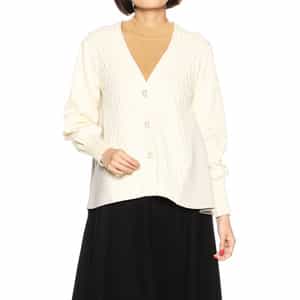 コンビネーションフレアニットカーディガン